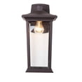 thumbnail image 1 of Bethel International Outdoor Wall Sconce Black Metal & Glass, 1 of 2