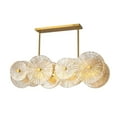 thumbnail image 1 of Bethel International Chandelier Brass Iron & Glass, 1 of 5