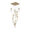 thumbnail image 1 of Bethel International Chandelier Gold Metal & Crystal, 1 of 5