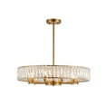 thumbnail image 1 of Bethel International Chandelier Gold Metal & Crystal, 1 of 5