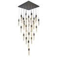 thumbnail image 1 of Bethel International Chandelier Matte Black Metal & Crystal, 1 of 6