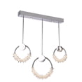 thumbnail image 1 of Bethel a Chrome Stainless Steel Rectangular Frame LED Chandelier with Clear Crystal Beading, 1 of 2