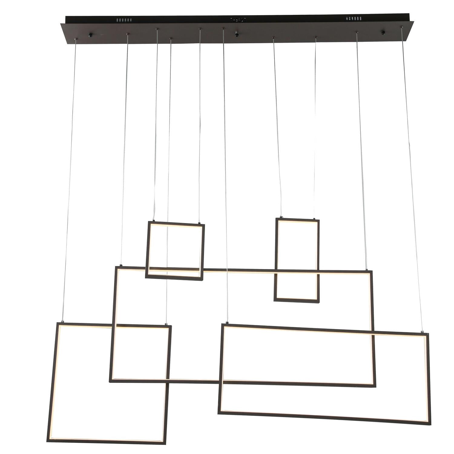 Bethel A SATIN COFFEE ALUMINUM FRAME LED BOX LIGHTS FLUSHED TO A ...