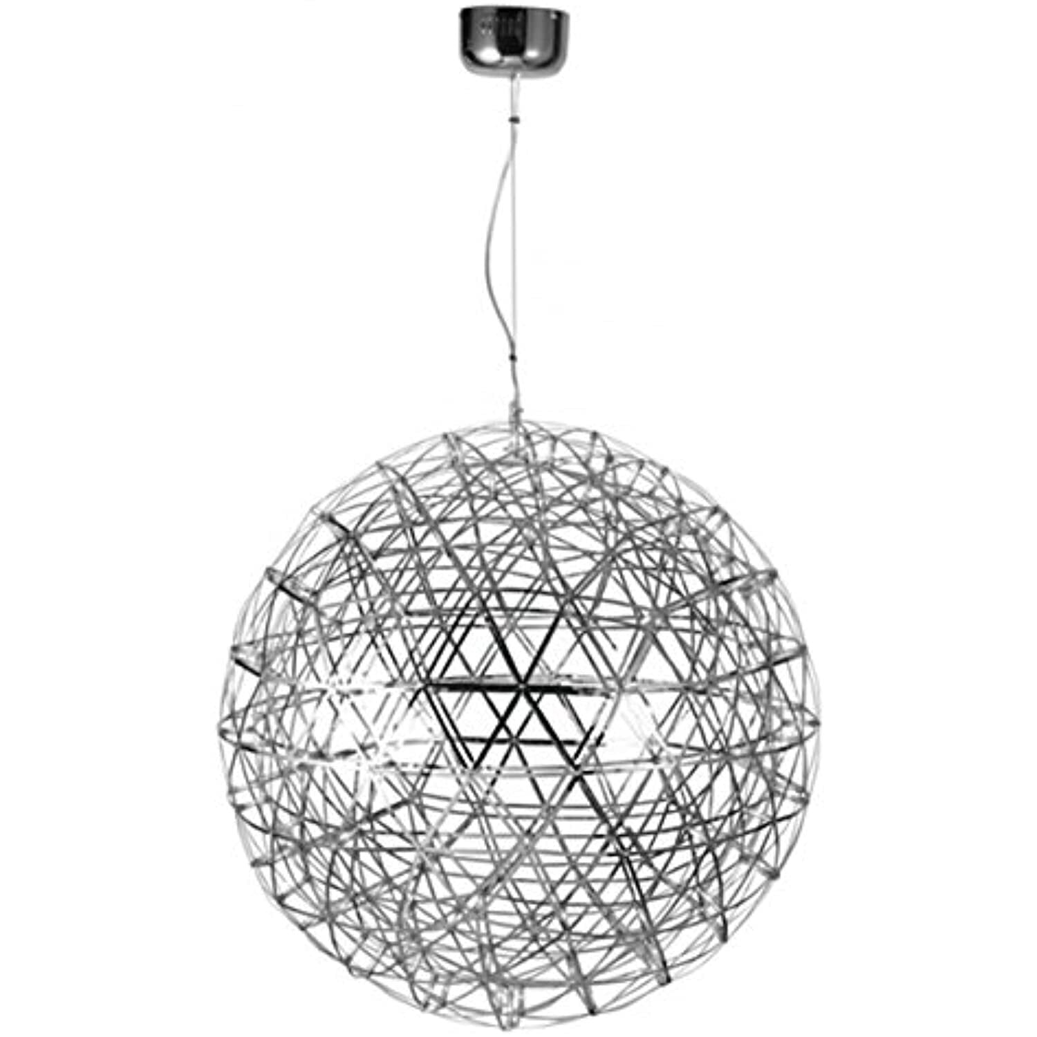 Bethel International LED Chandelier Satin Nickel Stainless Steel