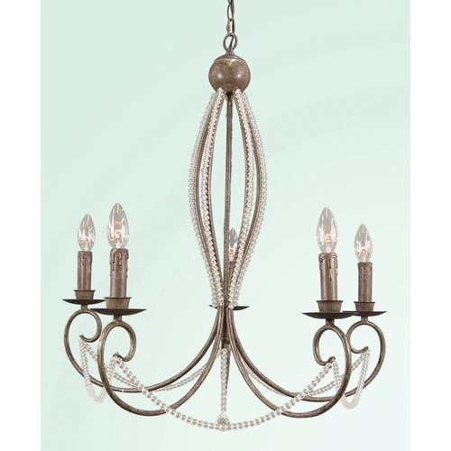 Bethel International RT Series 5-Light Candle-Style Chandelier