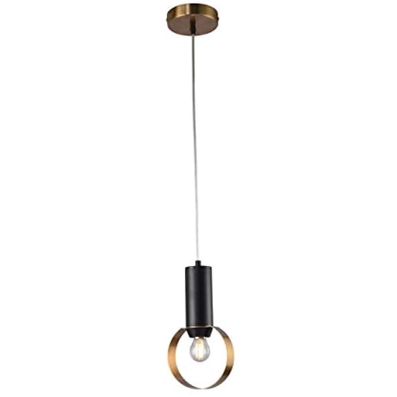 Bethel A GOLD AND BLACK LOOP SINGLE PENDANT LIGHT