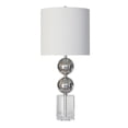 thumbnail image 1 of Bethel International Table Lamp Polished Nickel Metal & Crystal, 1 of 1