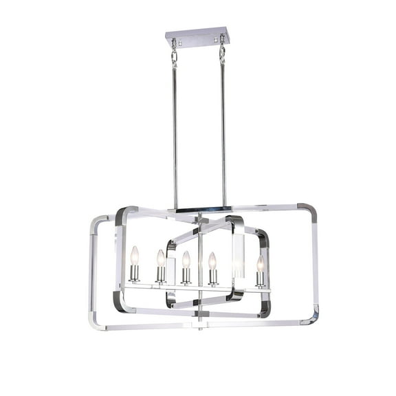 Bethel International Unique Ceiling Fixture - Color:Copper-Color:Chrome