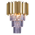 thumbnail image 1 of Bethel International Wall Sconce Gold Metal & Crystal, 1 of 2