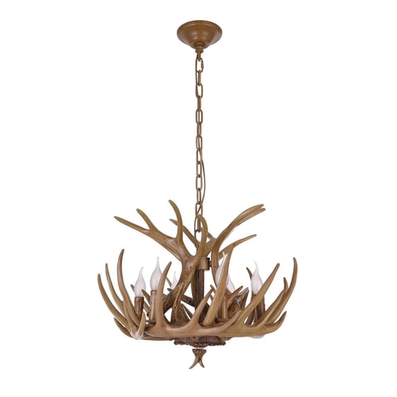 Bethel International YA27C31BR Modern Antler Lighting