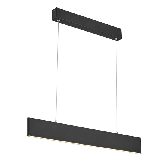 Bethel International LED Chandelier Black Metal