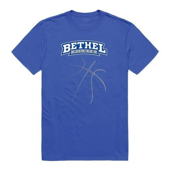 Bethel University Pilots College Basketball T-Shirt, Royal - 2XL
