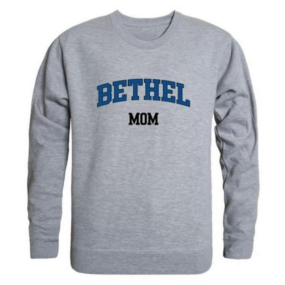 Bethel University Pilots Mom Crewneck Sweatshirt, Heather Grey - 2XL