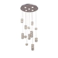 thumbnail image 1 of Bethel a Chrome Frame Flushed LED Chandelier with Clear Crystal Hanging Pendants, 1 of 5