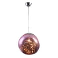 thumbnail image 1 of Bethel a Single Pendant Pink Acrylic Orb Light with Chrome Hardware, 1 of 3