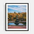 thumbnail image 1 of Bethesda Terrace Autumn 01 - Manhattan New York Photography Autumn Nature Landscape Scenic Architecture Black Framed Wall Art Print 8 x 10 inches, 1 of 4