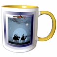 thumbnail image 1 of 3drose, Bethlehem, 11oz Two-tone Yellow Mug, 1 of 6