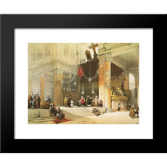 Bethlehem. Shrine of the Nativity 20x24 Framed Art Print by David Roberts