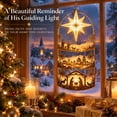 thumbnail image 1 of Bethlehem Star of Faith Lighted Nativity, Nativity Scene Christmas Window Decorations, Religious Theme Christmas Decorations for Living Room, Window, 1 of 7
