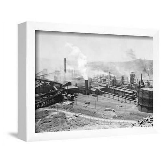 Bethlehem Steel Mill in Johnstown, Framed Art Print Wall Art Sold by Art.Com
