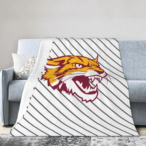 Bethune-Cookman A University Fleece Blanket, Very Soft Microfiber Flannel Blanket for Couch Warm and Cozy for All Seasons