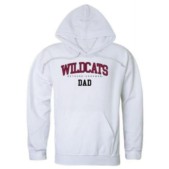 Bethune-Cookman University Wildcats Dad Hoodie, White - Small