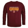 thumbnail image 1 of Bethune-Cookman University Wildcats Established Crewneck Sweatshirt, Maroon - Extra Large, 1 of 1
