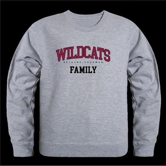 Bethune-Cookman University Wildcats Family Crewneck Sweatshirt, Heather Grey - 2XL