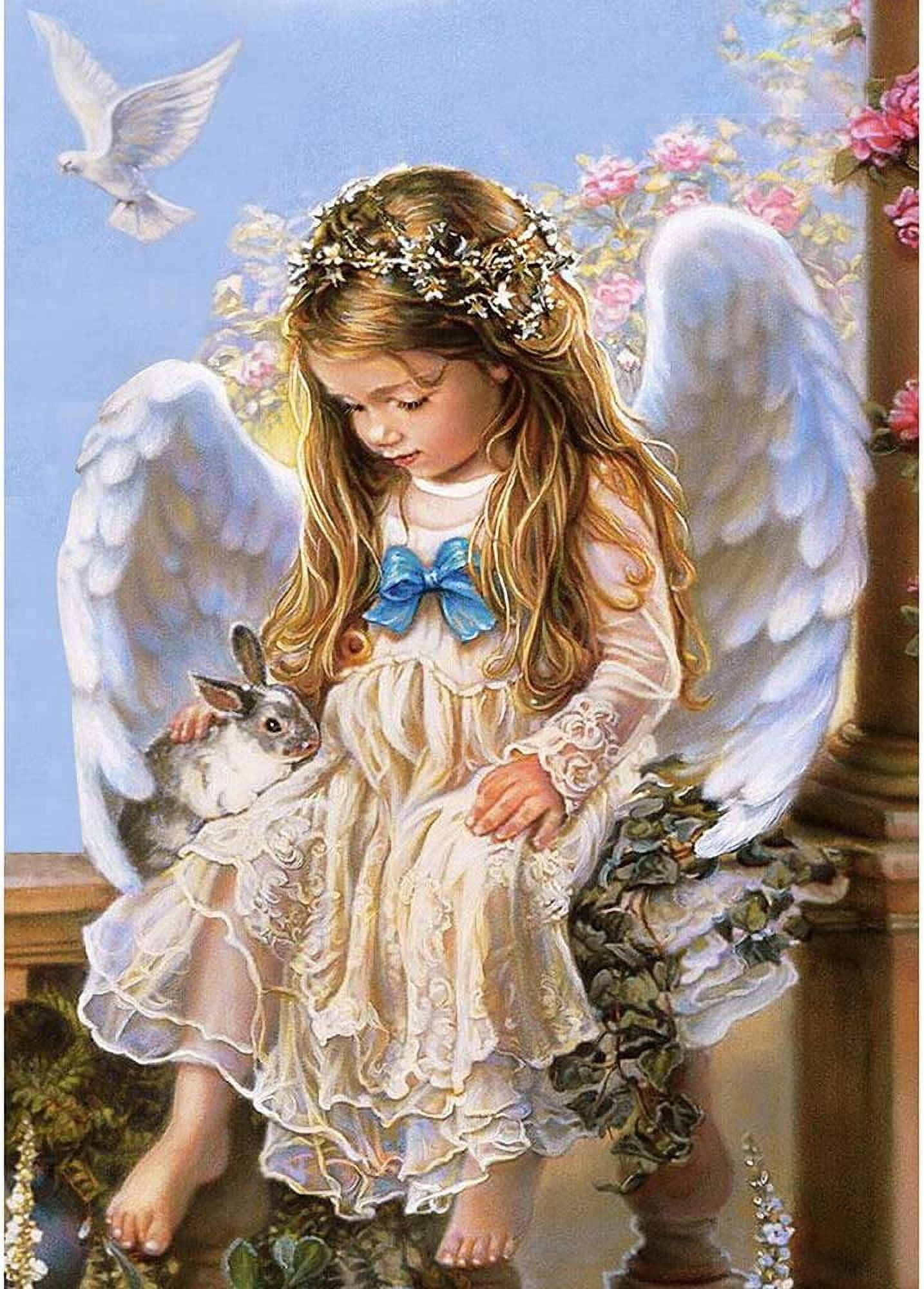 Betionol Angel Diamond Painting Kits for Adults, 12x16 inch Round Full  Drill Diamond Art Religious for Baby's Room Decor, 5D Cute Baby Angle Wings  Diamond Dotz for Home Decor 30x40 Baby Angel -, image size:1434x2000