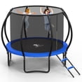 thumbnail image 1 of Betisef 10 FT Recreational Trampoline W/ Safety Enclosure Net – Indoor & Outdoor Use, Round Trampoline For Kids Blue, 1 of 10
