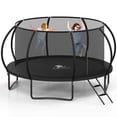 thumbnail image 1 of Betisef 14 FT Recreational Trampoline W/ Safety Enclosure Net – Indoor & Outdoor Use, Round Trampoline For Kids Black, 1 of 11