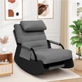 thumbnail image 1 of Betisef Nursery Rocking Chairs with Soft Seat and Headrest,Corduroy Fabric Accent Chair with Side Pocket,Glider Rocking Chair for Bedroom/Living Room/Nursery(Dark Grey/Black), 1 of 6