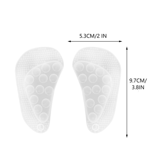 Betivan 1 Counts Arch Pad Adult Arch Support Orthopedic Pad GEL Comfortable Self-adhesive Granules Massage Heart Pad WH SB PK A B C