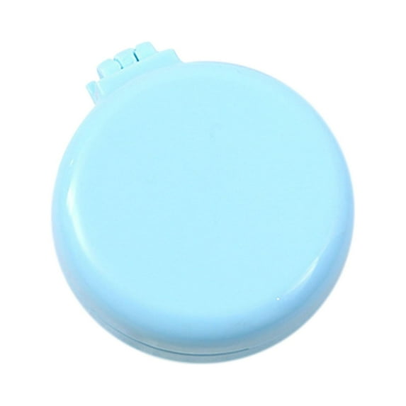 Betivan 1 Counts A Romantic Macaroon-color Folding Hair Brush With Mirror, Round Portable Folding Pocket Hair Brush Mini Hair Massage Comb Travel Size For Women And Girls A B C D E F G