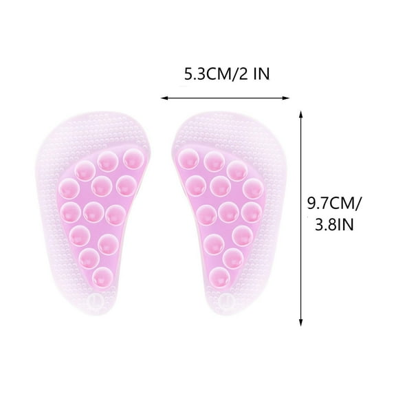 Betivan 2 Counts Arch Pad Adult Arch Support Orthopedic Pad GEL Comfortable Self-adhesive Granules Massage Heart Pad WH SB PK A B C