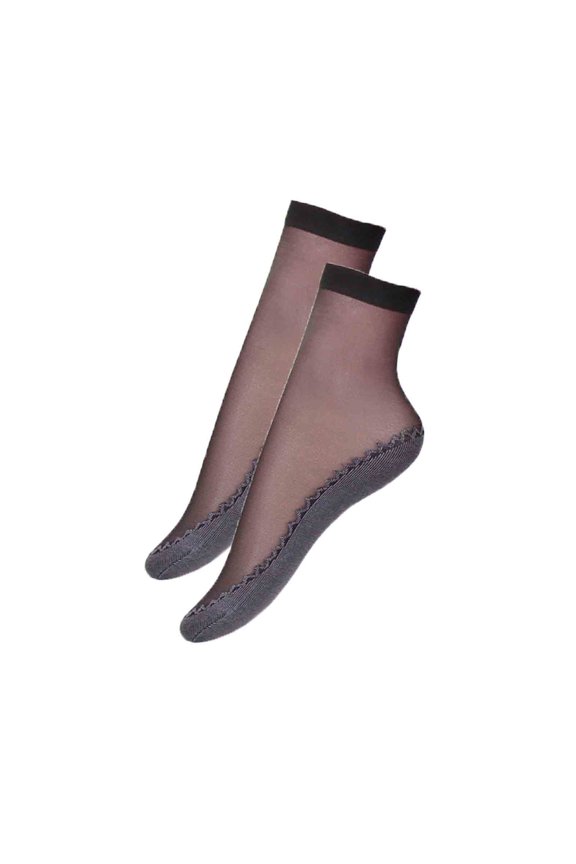 2 Counts Magnetic Fiber Ice Silk Socks, Body Shaping Stretch Socks,Socks For Varicose Veins, Non-Slip Design A B C