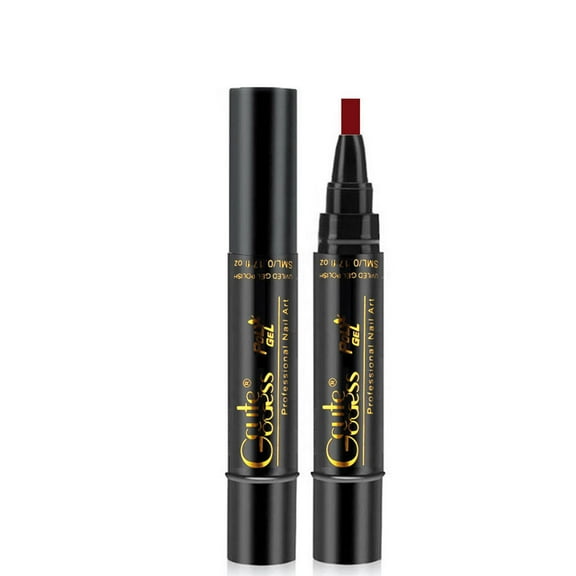 Betivan 3 Counts Nail Gel Pen,Pencil Nail Gel Oil No And Topcoat Required For Female Girls ,For Nail Art Drawing Polish Pen 5ML A B C D E F G H I J K L M N O P Q R