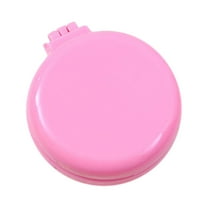 Betivan 3 Counts A Romantic Macaroon-color Folding Hair Brush With Mirror, Round Portable Folding Pocket Hair Brush Mini Hair Massage Comb Travel Size For Women And Girls A B C D E F G