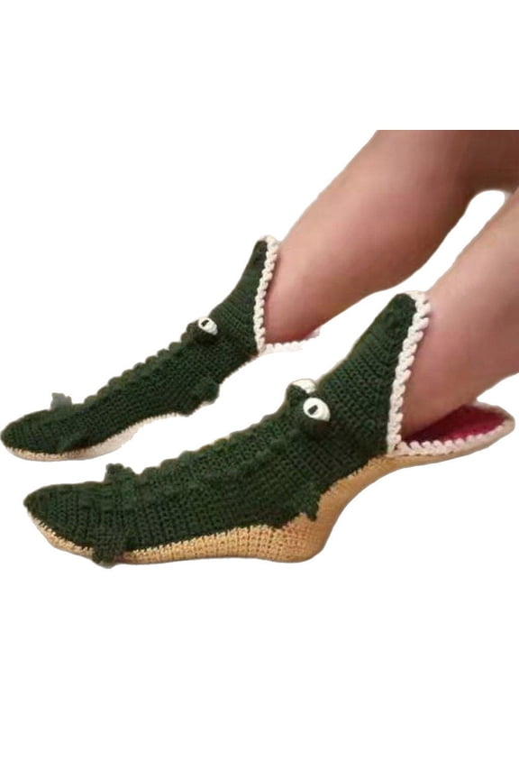 Animal Socks Knit Shark T-Rex Dinosaur Alligator Croc Sock for Christmas Gifts Creative Home Warm