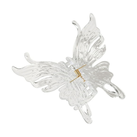 Betivan Clear Butterfly Hair Clips Acrylic Hair Claw Clips for Thick, Thin and Medium Hair Non-Slip Clips Beautiful Hair Accessories for Girls and Women Cute Hair Clips