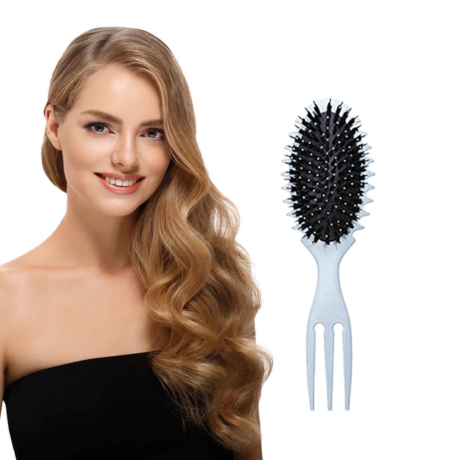 Betivan Curl Defining Brush, 2024 Newest Boar Bristle Hair Brush Styling Brush, Curly Hair Brush