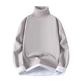 thumbnail image 1 of Betivan Men Fleece Thicker Sweater Turtleneck Winter Warm Pullover Premium Slim Knitted Comfortable Soft Long Sleeve Base Top, 1 of 8