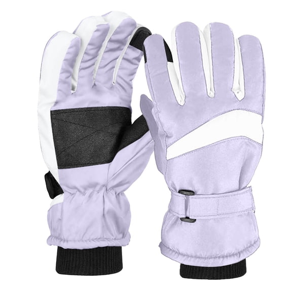 Betivan Men's Couple Style Winter Ski Gloves Windproof Waterproof Cold Resistant Heavy Duty Fleece Lined Thick Warm Outdoor Cycling Riding Snowboarding Gloves