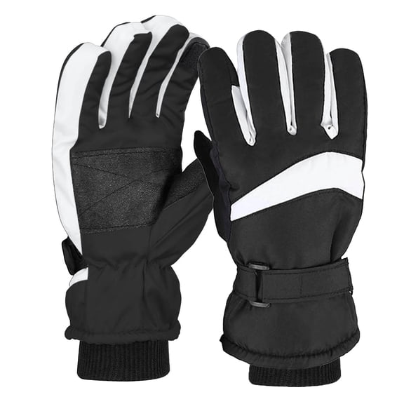 Betivan Men's Couple Style Winter Ski Gloves Windproof Waterproof Cold Resistant Heavy Duty Fleece Lined Thick Warm Outdoor Cycling Riding Snowboarding Gloves