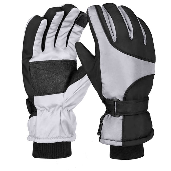 Betivan Men's Couple Style Winter Ski Gloves Windproof Waterproof Cold Resistant Heavy Duty Fleece Lined Thick Warm Outdoor Cycling Riding Snowboarding Gloves
