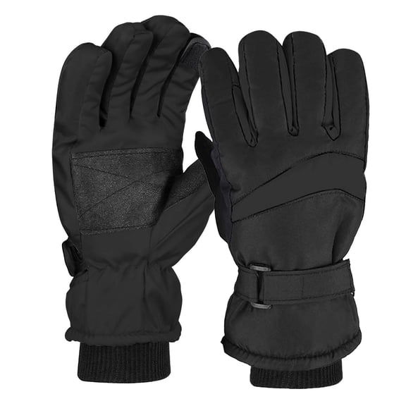 Betivan Men's Couple Style Winter Ski Gloves Windproof Waterproof Cold Resistant Heavy Duty Fleece Lined Thick Warm Outdoor Cycling Riding Snowboarding Gloves