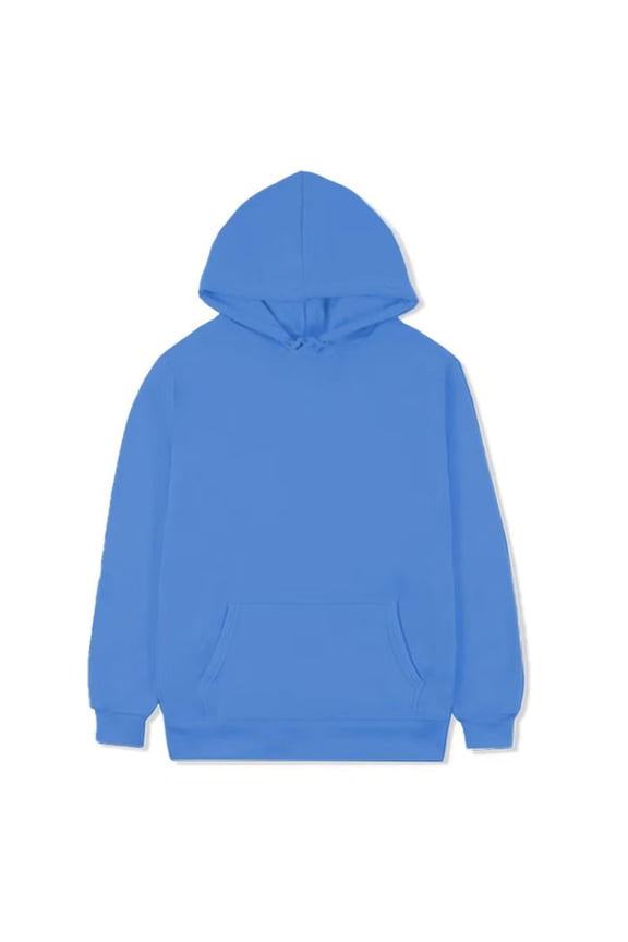 Men's Spring Casual Sweatshirts Solid Color Hooded Pullover With Patch Pocket Long Sleeve Warm Fleece Lined Soft Comfortable Daily Wear Outdoor Leisure Hoodie