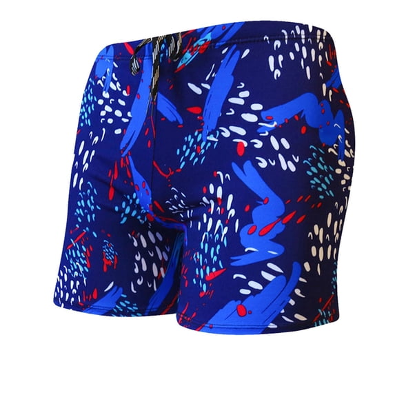 Betivan Men's Swim Trunks Quick-Dry Double Layer Low Waist Boxer Briefs Drawstring High Ventilation Summer Beachwear Daily Pool Swimming Surfing Water