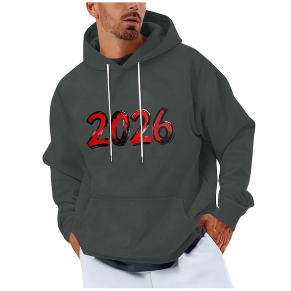 Betivan Mens Carnival Graphic Tees, Men Casual Fashion Printed Pullover Drawstring Long Sleeve Hooded Sweatshirts Sweatshirts Holiday Wear