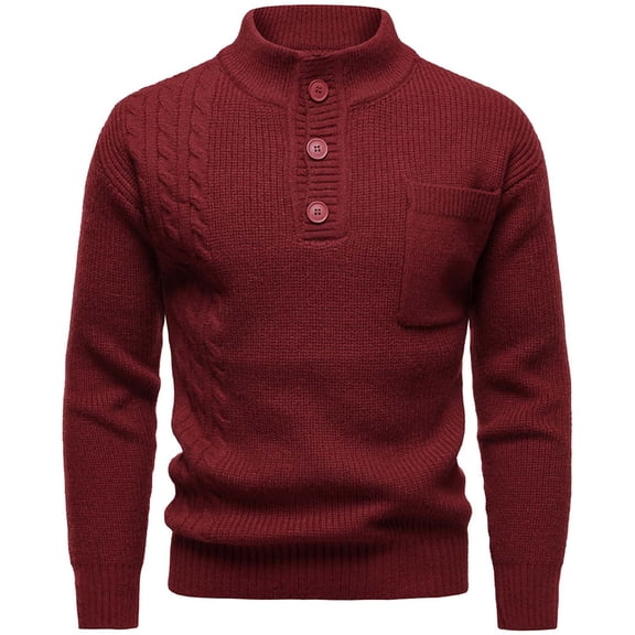 Betivan Mens Knit Polo Sweater Long Sleeve Textured Casual Collared V Neck Sweater Ribbed Lightweight Knitted Polos